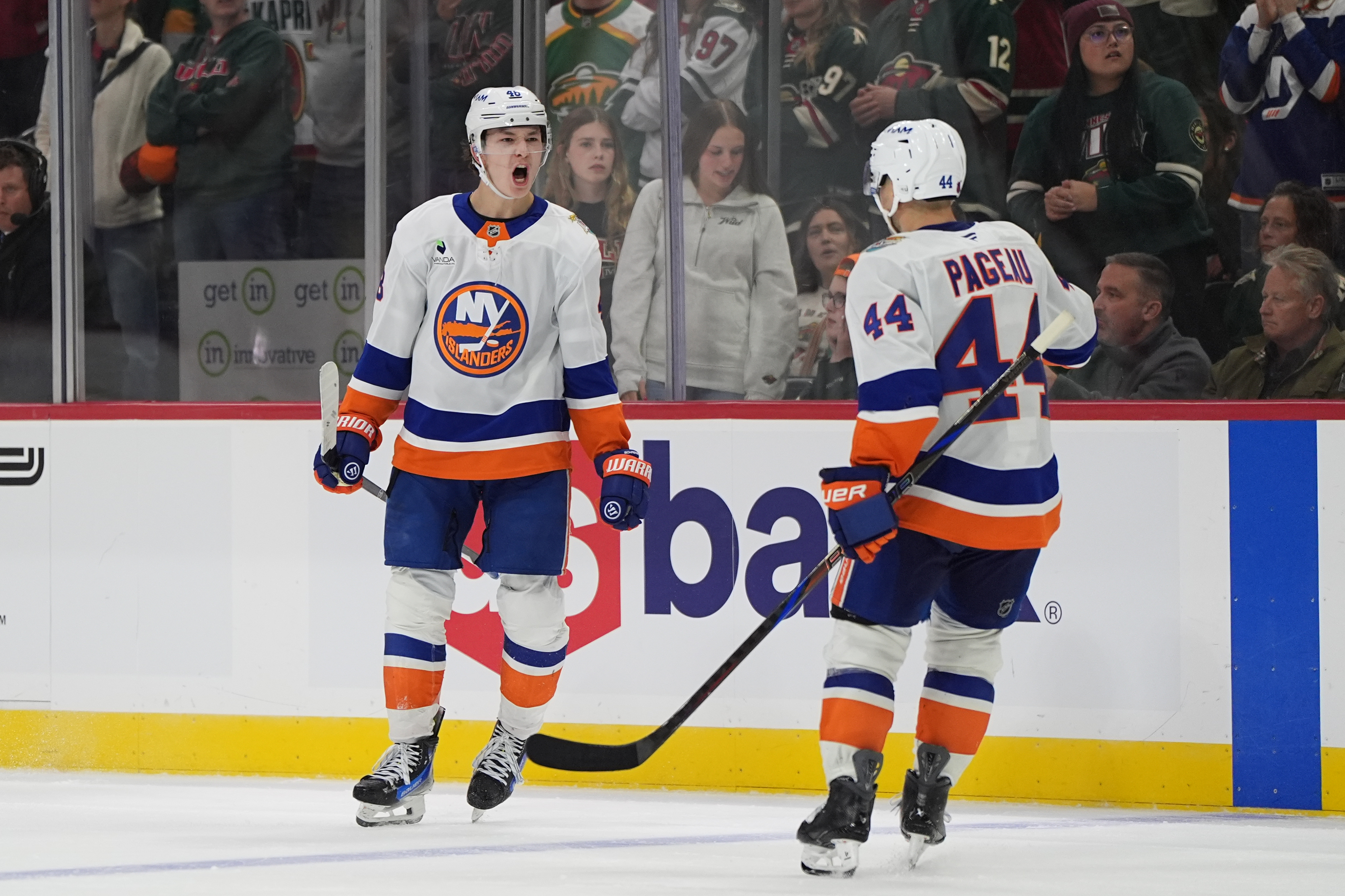 Schaefer scores his 2nd goal of the game in OT to lift Islanders past Wild, 4-3 — Horace Sports news